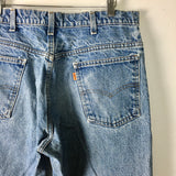 vintage 70s levis orange tab denim jeans // 32 X 34 // super distressed // hey tiger louisville kentucky